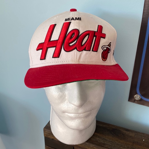 New Era Other - Donating Soon! New Era NBA Hardwood Classics Miami Heat White and Red Hat